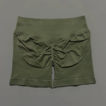 Impact Shorts 4.5" Women Yoga Shorts Seamless Low Waist Scrunch Bum Gym Leggings Workout Stretch Fitness Sports Shorts